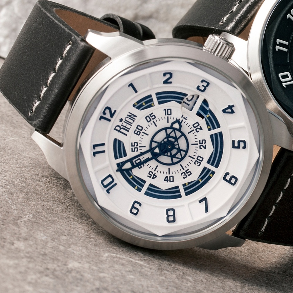 NWT Men's Automatic Genuine Leather Band Watch